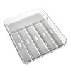 madesmart 6 Compartment Cutlery Tray - Clear