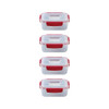 Joseph Joseph Nest Lock Rectangle Container Set 4-Pack 1.1L - Red