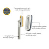 Joseph Joseph CleanTech 2-in-1 Tile Scrubber