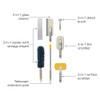 Joseph Joseph CleanTech 5-Piece Cleaning Set with Extension Pole