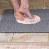 White Magic Non-Slip Shower Mat Square - Platinum