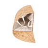 Howards Water Hyacinth Checked Weave Laundry Hamper - Corner