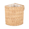 Howards Water Hyacinth Checked Weave Laundry Hamper - Corner