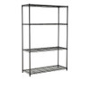 easy-build 4 Shelf Unit 180cm - Black