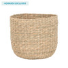 Howards Soft Seagrass Basket Small - Natural