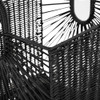 Howards Poly Rattan Open Weave Basket Large - Black