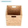 Howards Water Hyacinth Foldable Cube Basket