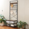Williamsware Hall Tree with Drawers - Dark Wood