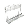 Williamsware 2 Tier Gliding Baskets 10/10cm - White