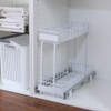Williamsware 2 Tier Gliding Baskets 15/20cm - White