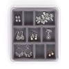 Jewellery Stax 9 Compartment Organiser Tray - Grey