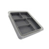 Jewellery Stax 5 Compartment Organiser Tray - Grey
