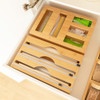 Bamboo Food Wrap Dispenser with 3 Inserts