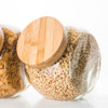 Glass Snack Jar 4L with Bamboo Lid