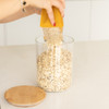 Glass Jar 3L with Bamboo Lid - Round