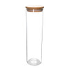 Glass Pasta Jar 1.2L with Bamboo Lid - Tall Round