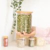 Glass Jar 1L with Bamboo Lid - Round