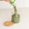 Glass Jar 1L with Bamboo Lid - Round