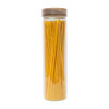 Glass Pasta Jar 1.2L with Acacia Wood Lid - Tall Round