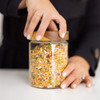 Glass Jar 1L with Acacia Wood Lid - Round