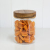 Glass Jar 1L with Acacia Wood Lid - Round