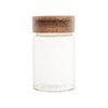 Glass Jar 250ml with Acacia Wood Lid - Round