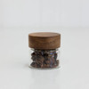 Glass Jar 100ml with Acacia Wood Lid - Round