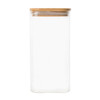 Glass Jar 1.75L with Bamboo Lid - Square