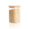 Glass Jar 1.25L with Bamboo Lid - Square