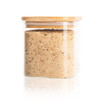 Glass Jar 750ml with Bamboo Lid - Square