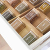 Glass Herb & Spice Jar 200ml with Bamboo Lid - Square
