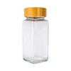 Glass Spice Jar 125ml with Bamboo Shaker Lid - Square