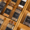 Glass Spice Jar 125ml with Acacia Wood Shaker Lid - Square