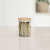 Glass Herb & Spice Jar 200ml with Bamboo Lid - Round