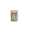 Glass Herb & Spice Jar 200ml with Bamboo Lid - Round