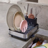 Joseph Joseph Extend Slim Stainless Steel Expandable Dish Rack - Grey