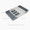 Joseph Joseph DrawerStore Expanding Gadget, Utensil & Cutlery Tray - Stone