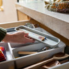 Joseph Joseph DrawerStore Expandable Cutlery, Utensil & Gadget Tray - Stone