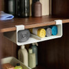 Joseph Joseph CupboardStore Under-Shelf Wrap, Foil & Bag Organiser Large - Stone