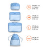 Globite Travel Packing Cubes 4 Pack - Blue