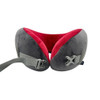 Globite Ultimate Memory Foam Neck Pillow - Grey/Red