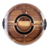 Alfresco Lane 5 Compartment Round Grazing Platter with Lid - Acacia Wood