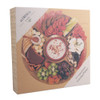 Alfresco Lane 5 Compartment Round Grazing Platter with Lid - Acacia Wood