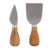 Alfresco Lane 3 Piece Round Cheese Paddle Set - Acacia Wood