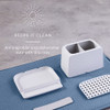 YouCopia Ledge Toothbrush Holder 2 Slot - White