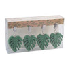 Alfresco Lane Tablecloth Weights Monstera Leaf - 4 Pack