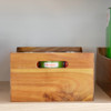 Acacia Wood Large Storage Tub with Handles