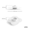 Umbra Bloom Drain Stop & Hair Catcher - White