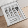 Howards 5 Compartment Cutlery Tray 45cm - White