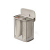 Joseph Joseph Tota 2 Twin 90L Separation Laundry Basket - Pale Mushroom